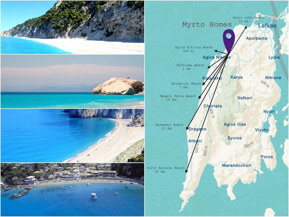 Myrto Homes Lefkada Agios Nikitas Greece エクステリア 写真